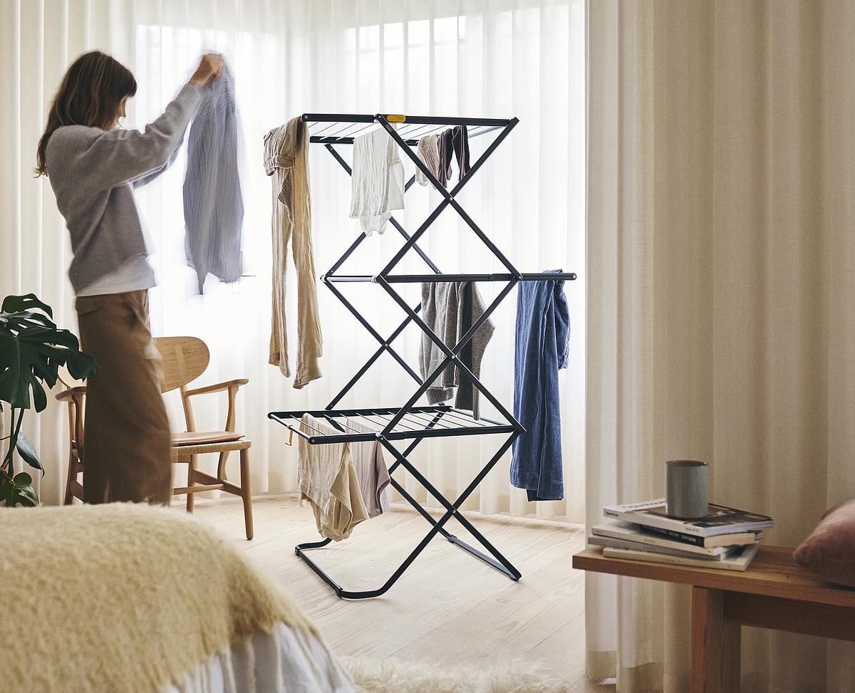 AirFrame™ 16m Folding Airer with Long Garment Hanging Rails