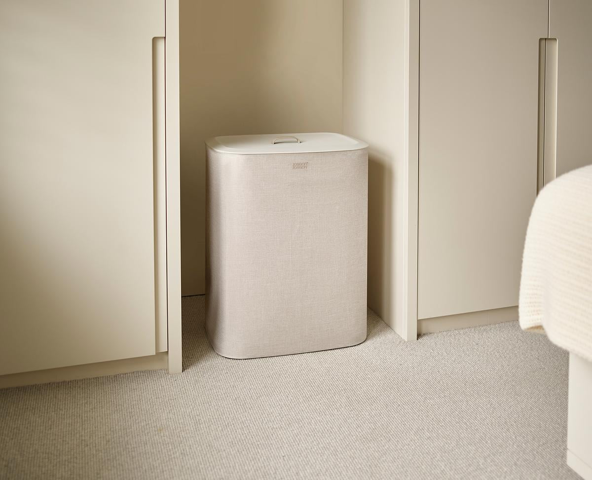 Tota Trio 90L Ecru Laundry Separation Basket-3 Laundry Sections - The Organised Store