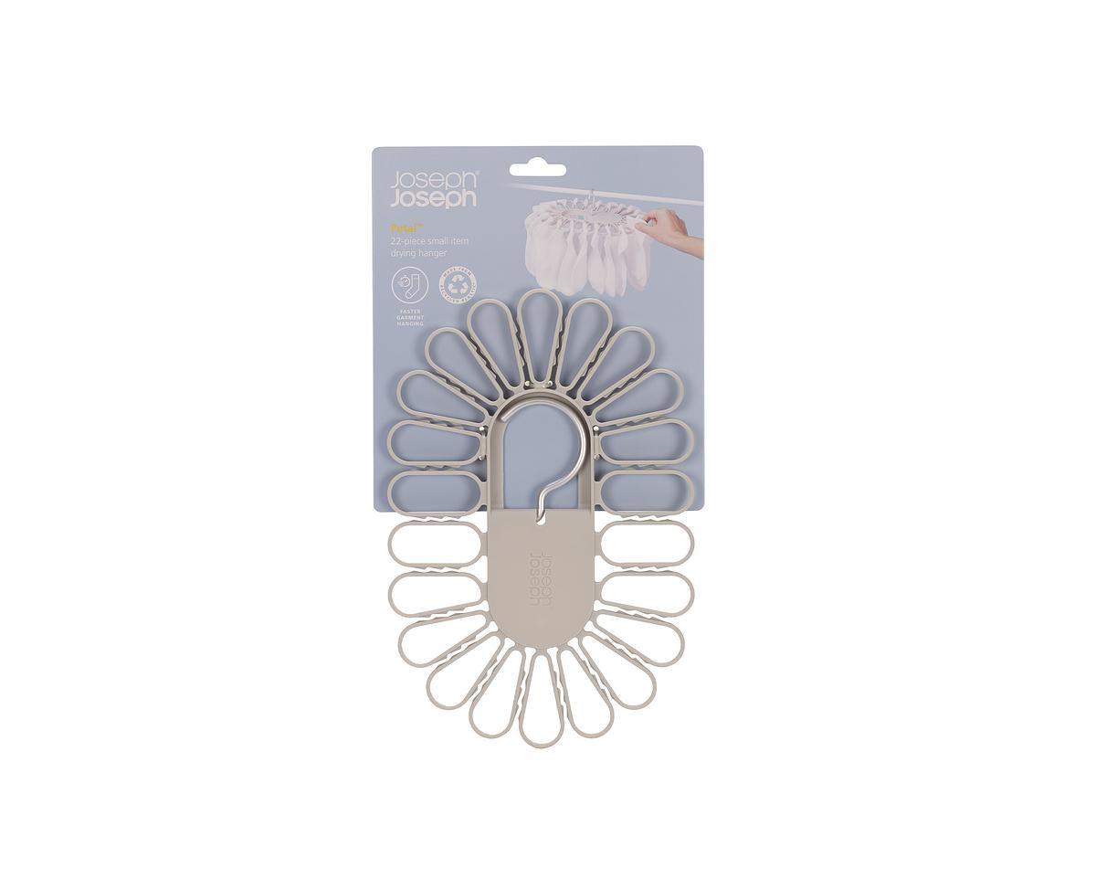 Petal™ 22-piece Quick-grip Ecru Drying Hanger