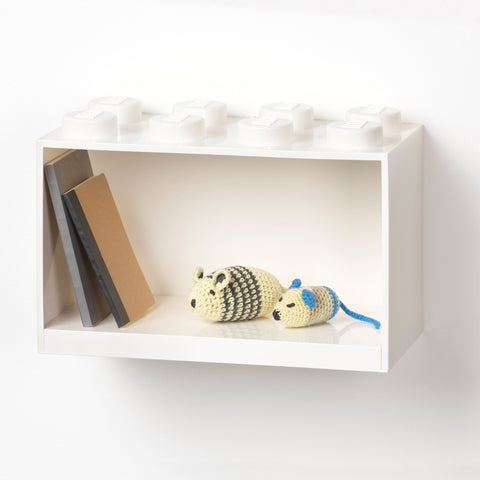 Lego 4-Stud Brick Shelf – White