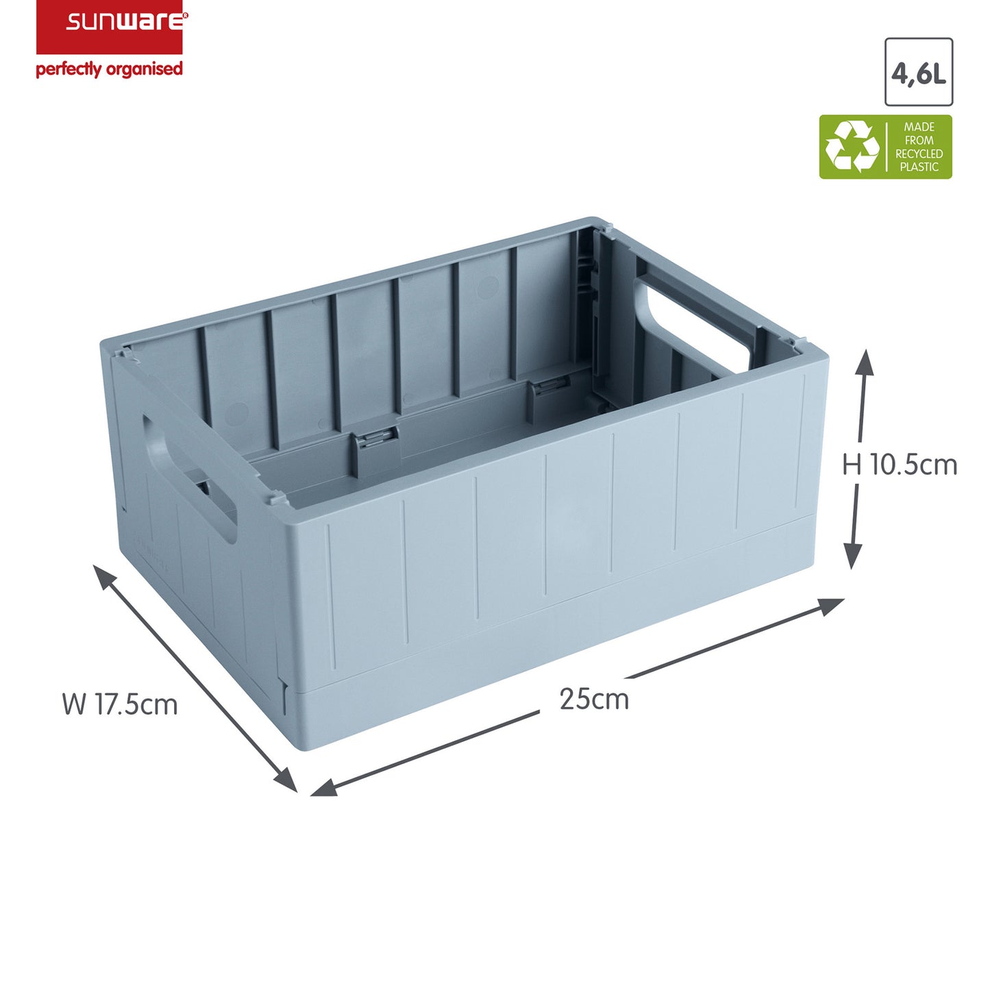 Sigma  Folding Box -Blue-3 Sizes - The Organised Store