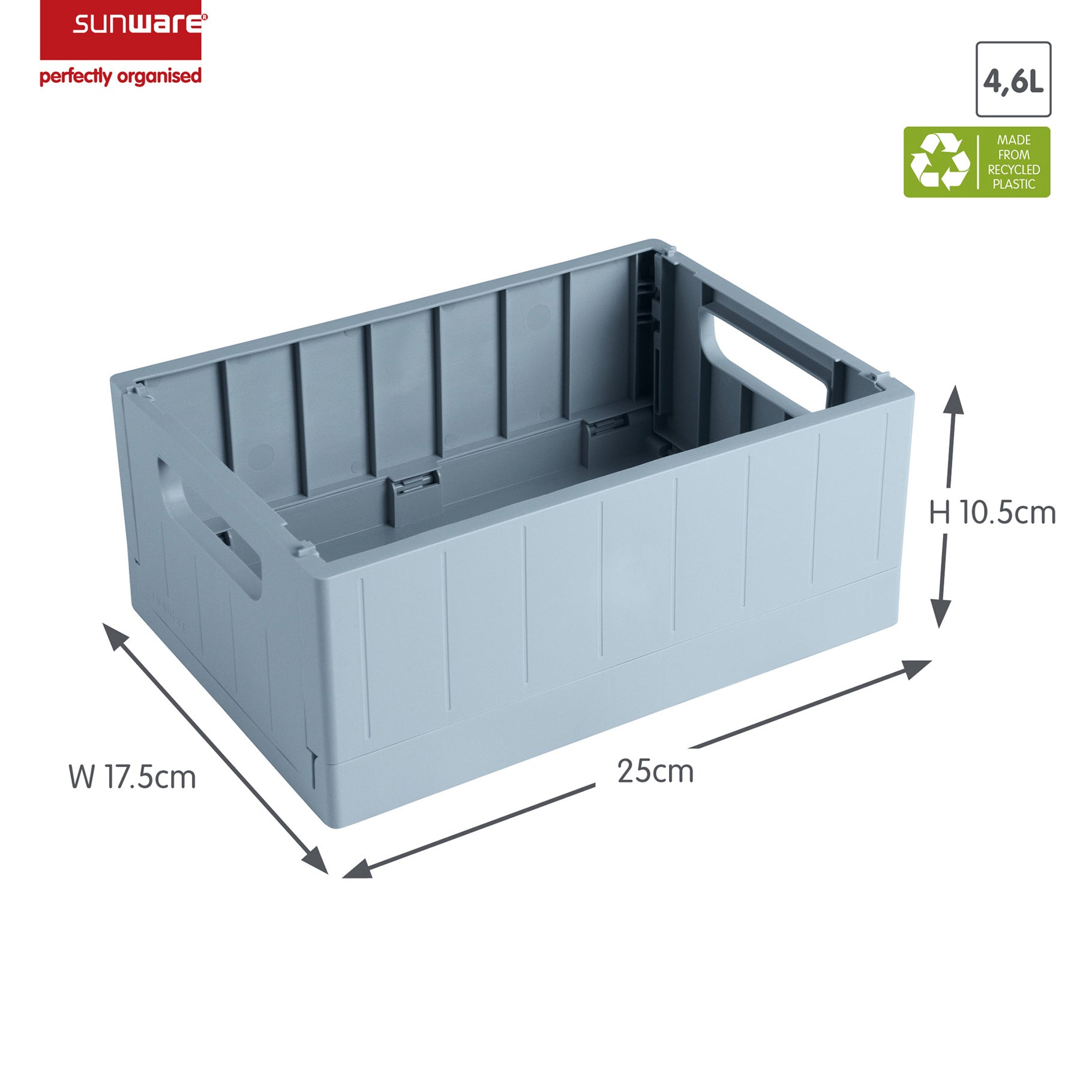 Sigma  Folding Box -Blue-3 Sizes - The Organised Store