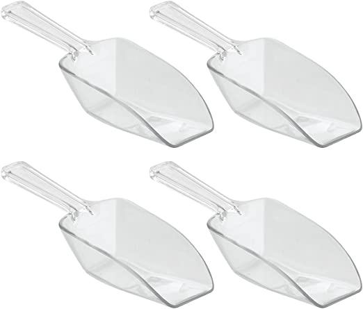 Measuring Large Clear Scoop - 1/3 Cup- 4 Pack