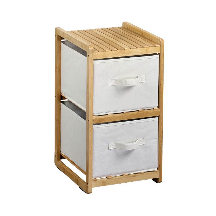 Shelf With 2 Boxes Bamboo
