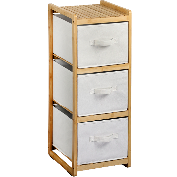 Shelf With 3 Boxes Bamboo