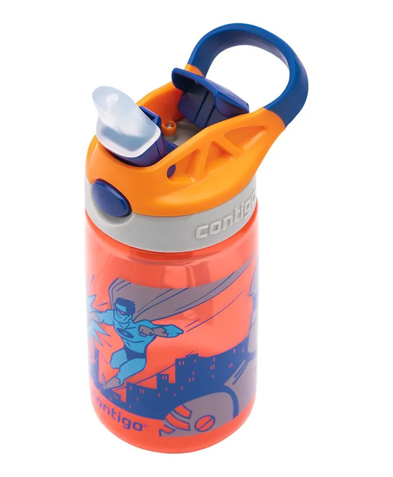 Gizmo Flip Kids Water Bottle With Straw 420ml - Superhero