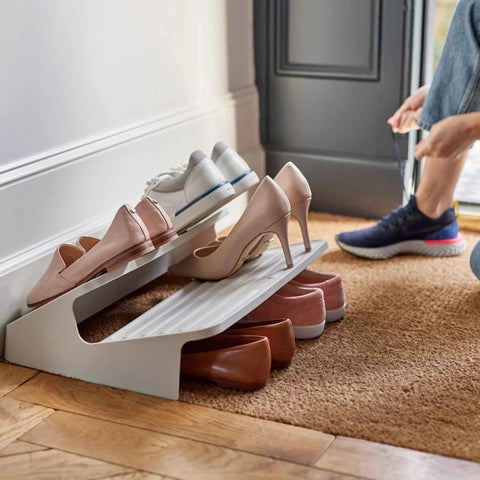 Shoe Cabinet & Cushion White