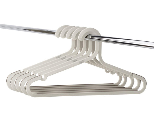 Orderly 5 Piece Anti-tangle Hanger Set- Ecru
