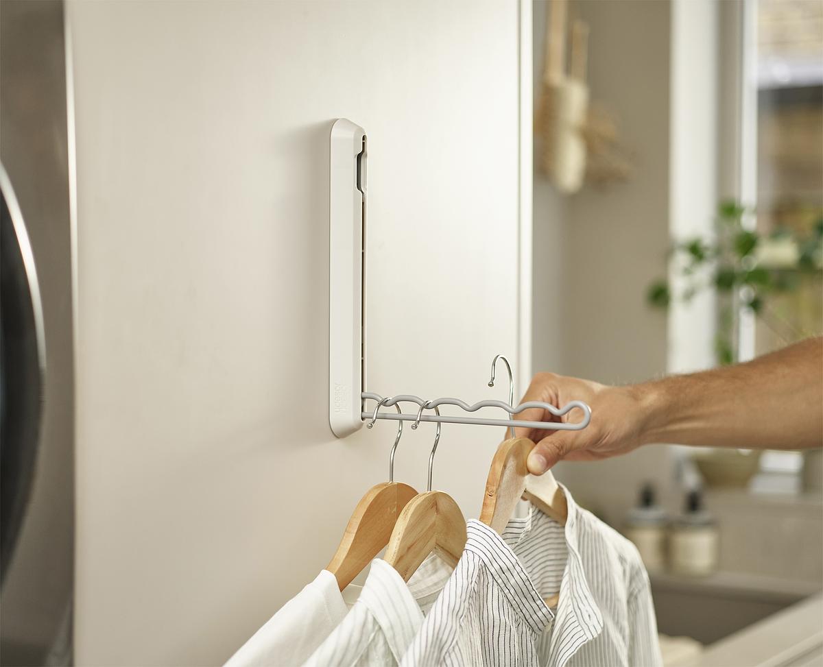 Orderly™ Ecru Retractable Hanging Rail
