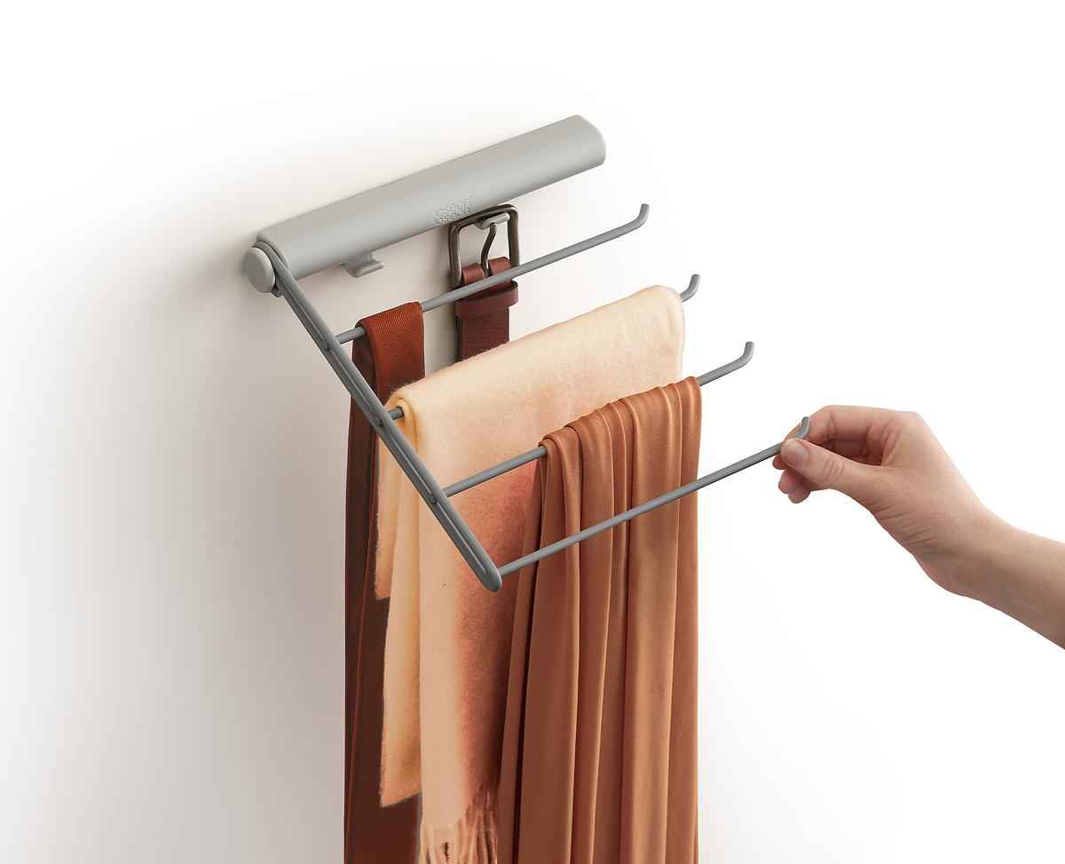 Orderly Belt, Tie & Scarf Rail - Ecru