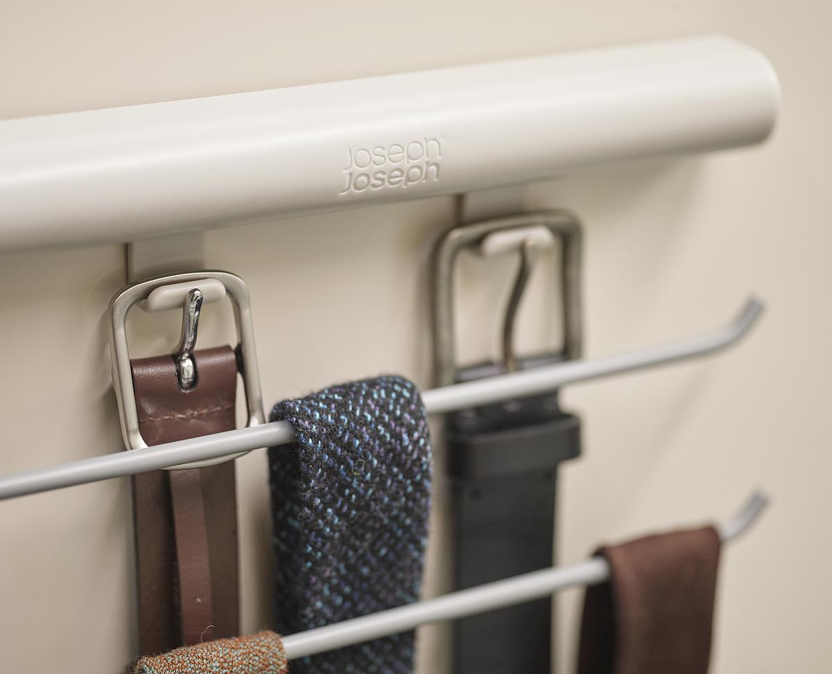 Orderly Belt, Tie & Scarf Rail - Ecru
