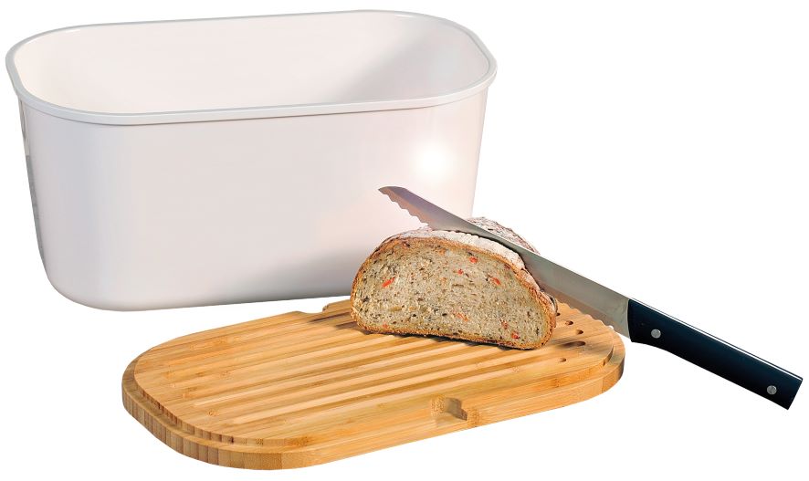 Melamin Bread Bin - White