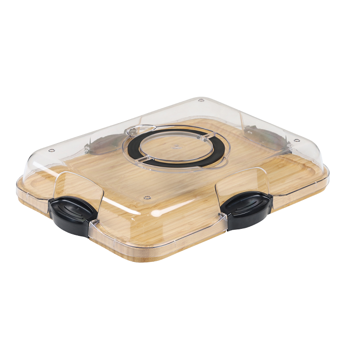 Serving Tray With Lid Bamboo