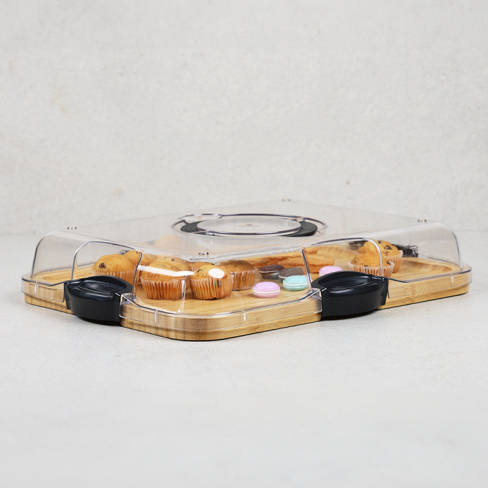 Serving Tray With Lid Bamboo