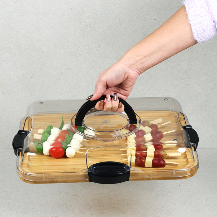 Serving Tray With Lid Bamboo