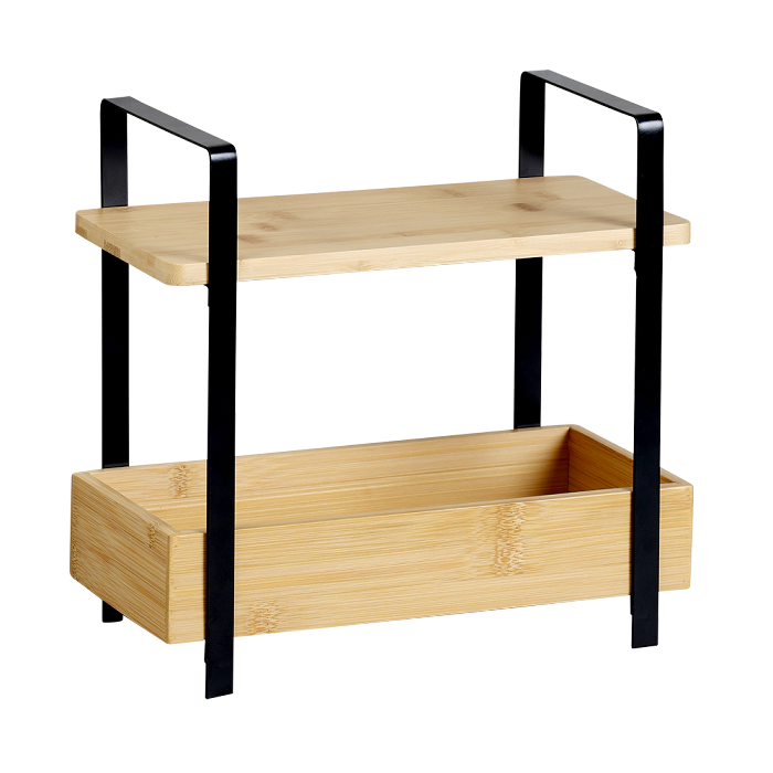 Kitchen Shelf- Two Tier- Bamboo- Space Saver