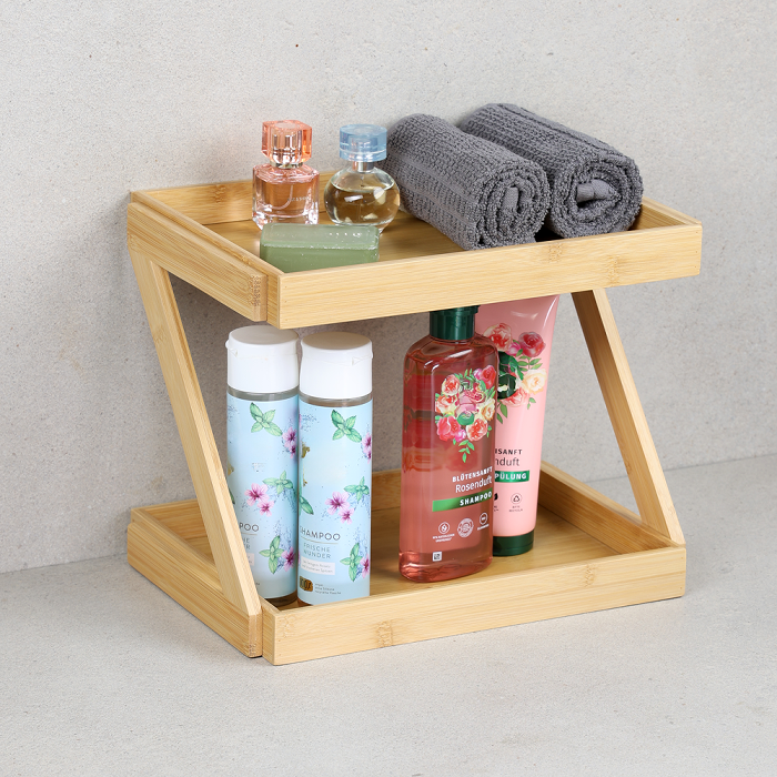 Kitchen Shelf- Two Tier- Sapce Saver- Bamboo