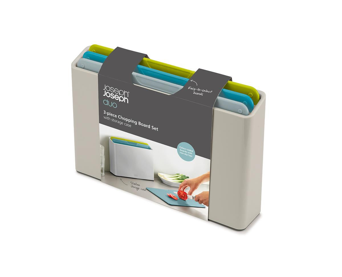 Joseph Joseph Duo 3Pc Chopping Board Set Opal