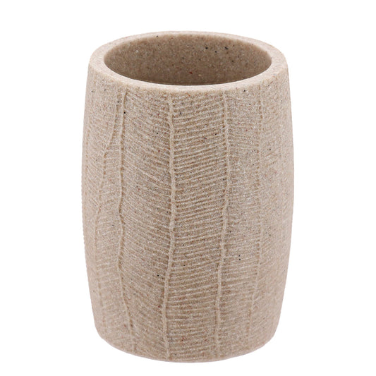 Polyresin Tumbler Leaf Effect - Natural