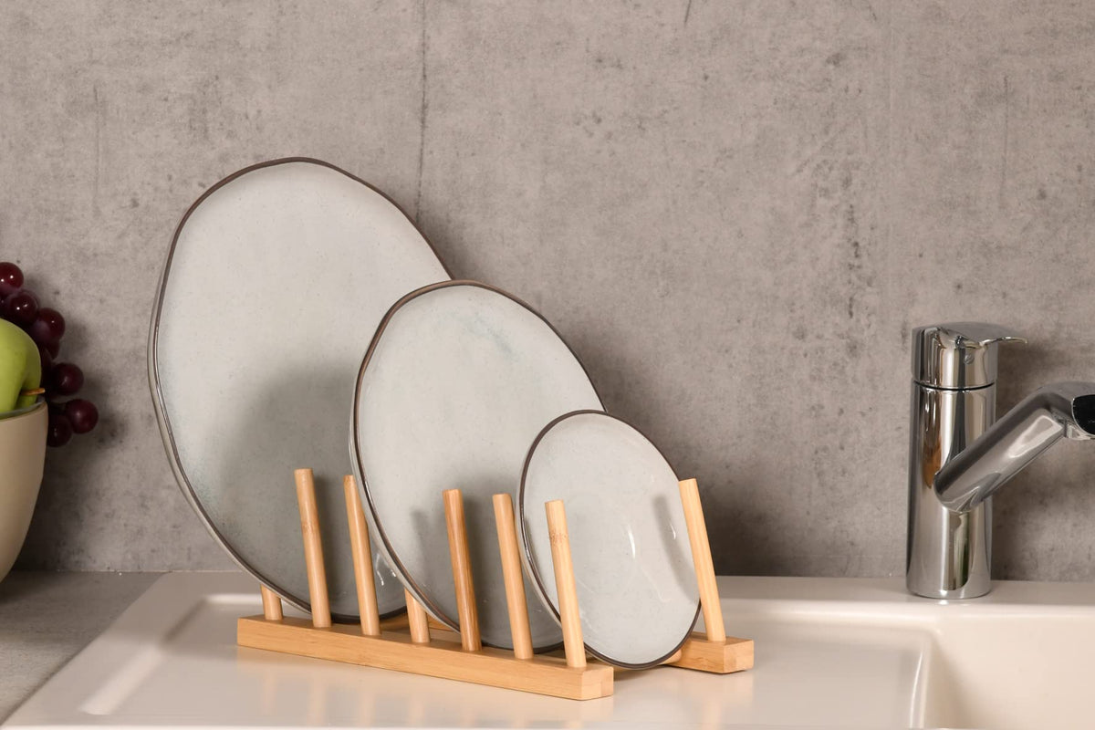 Shop Plate Rack Plate Rack - Bamboo – The Organised Store