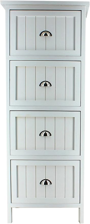 Paulownia 4 Drawer Unit