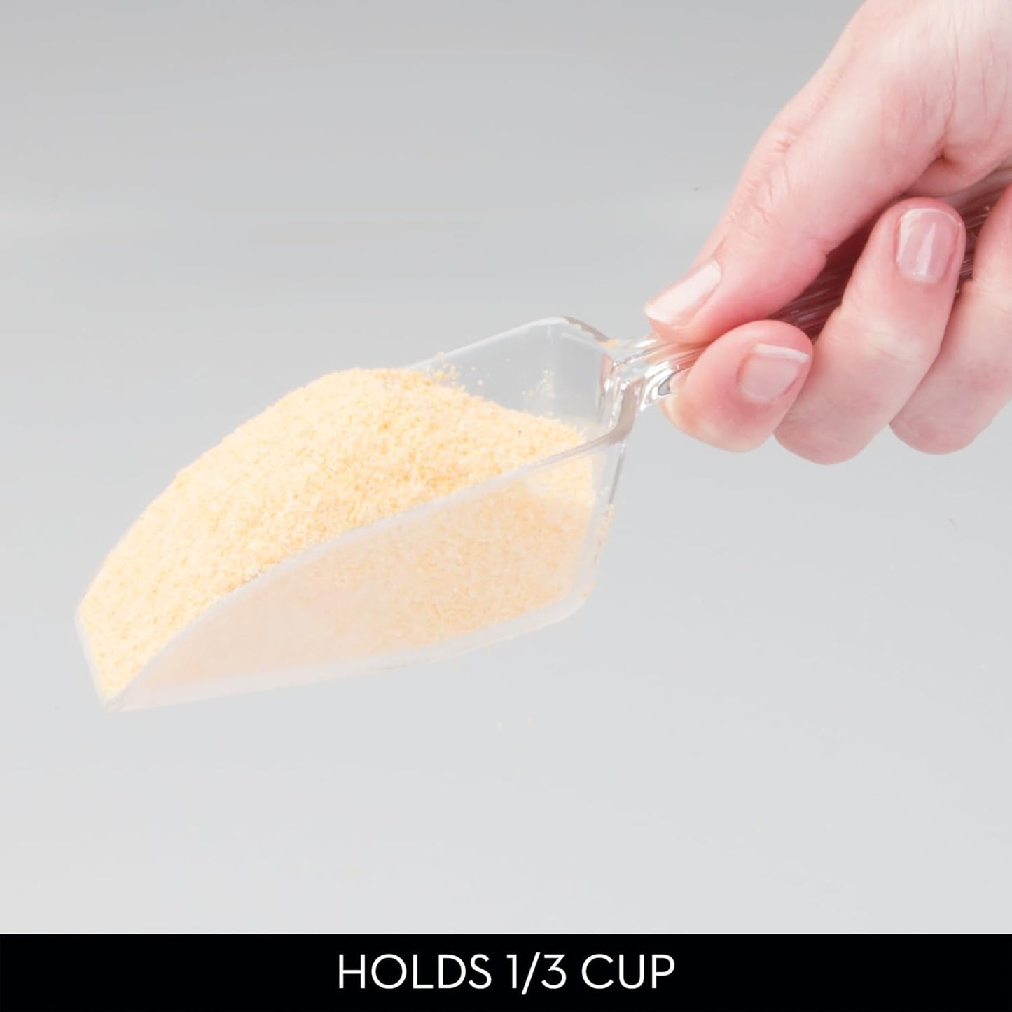 Measuring Large Clear Scoop - 1/3 Cup- 4 Pack