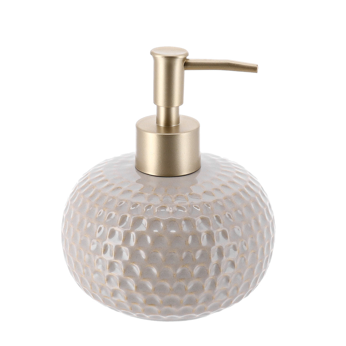 Lacquered Stoneware Bathroom Accessories, Scale Effect - Beige