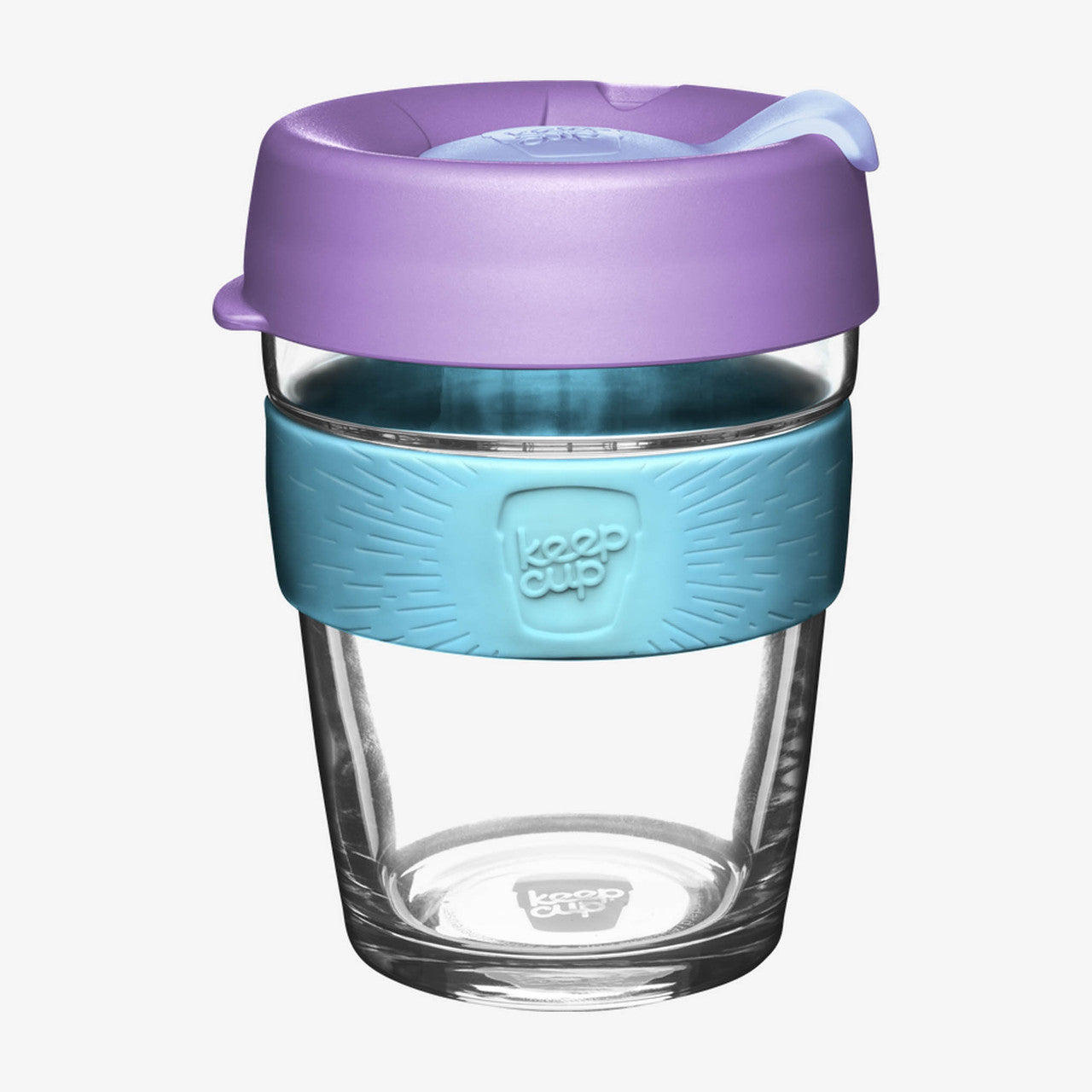 KeepCup- Brew-Glass with Silicon-Medium- 12OZ-Various - The Organised Store