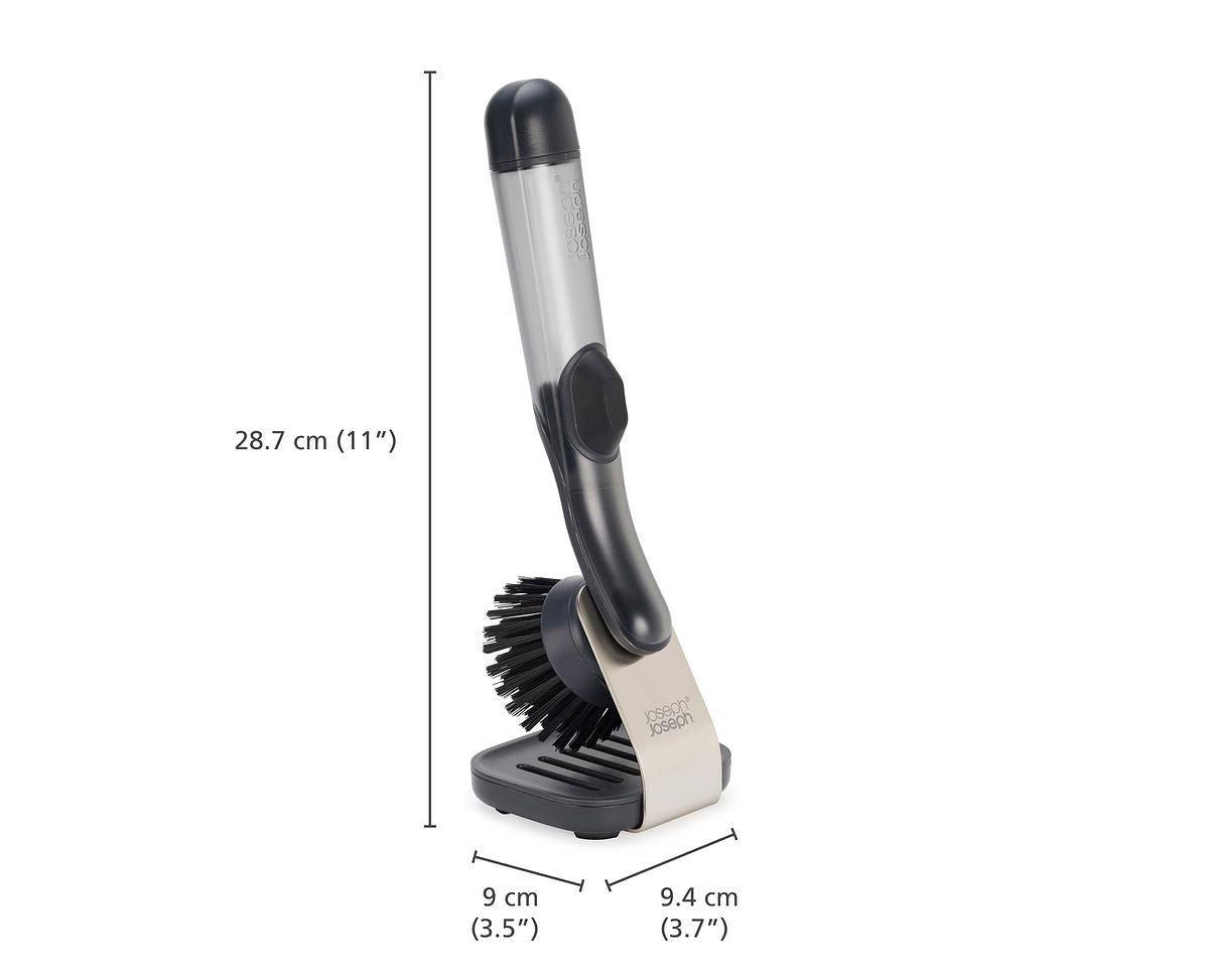 SinkTech™ Soap Dispensing Washing Up Brush with Steel Stand - The Organised Store