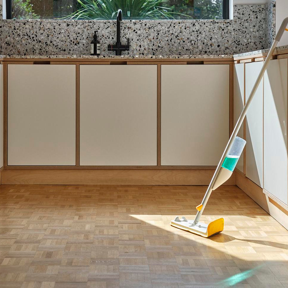 Cleantech Spray Mop With Scrubbing Pad