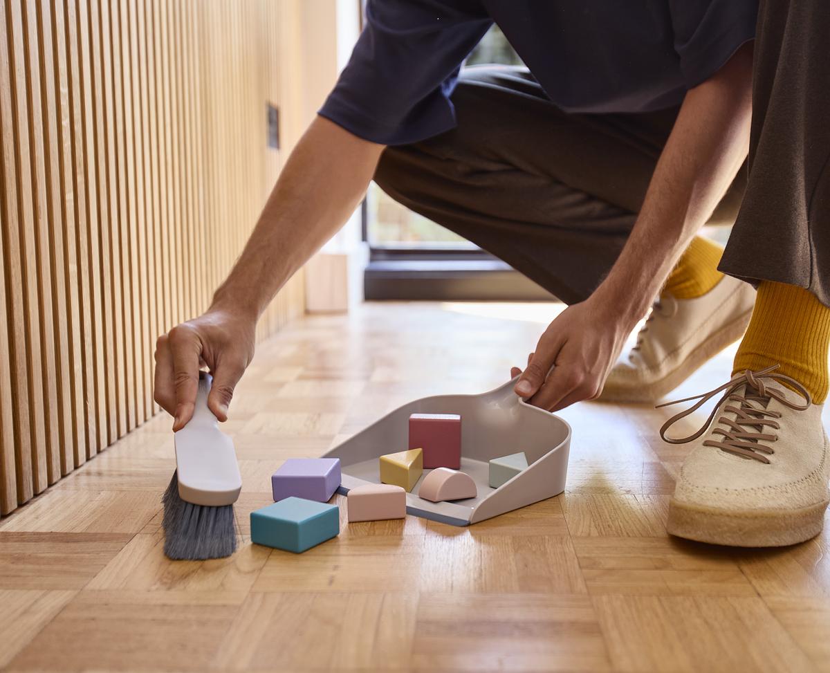CleanTech™ Wall-Mounted Dustpan & Brush Set