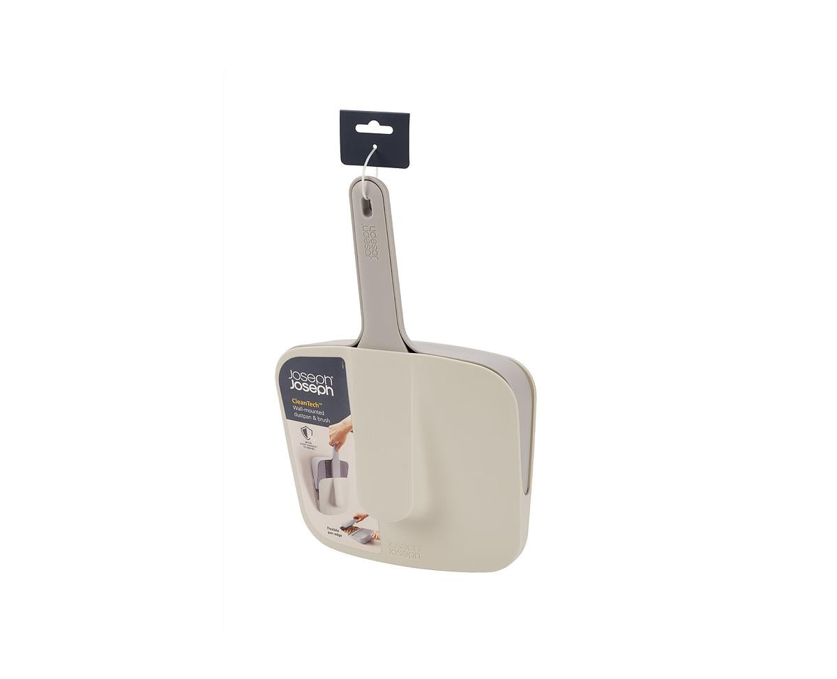 CleanTech™ Wall-Mounted Dustpan & Brush Set
