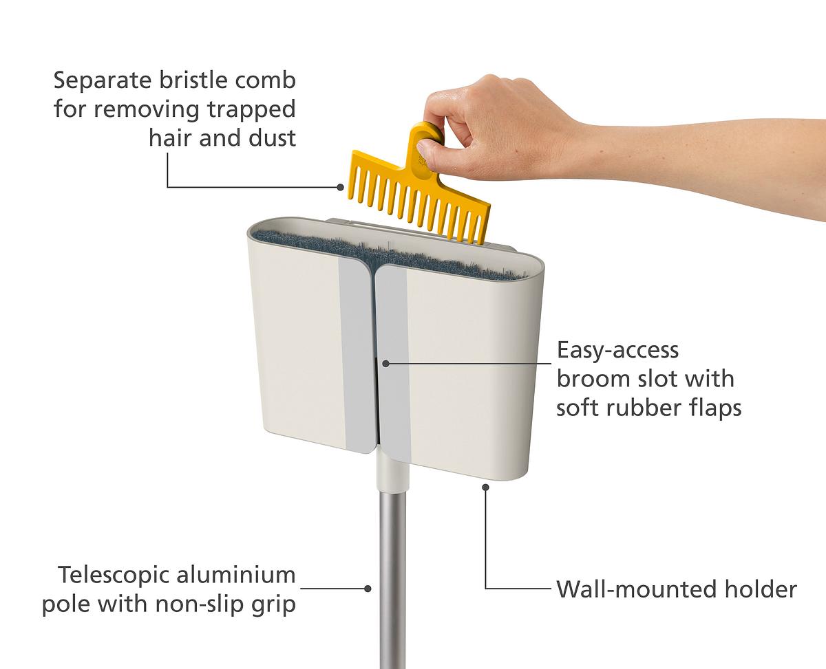 CleanTech™ Wall-Mounted Broom