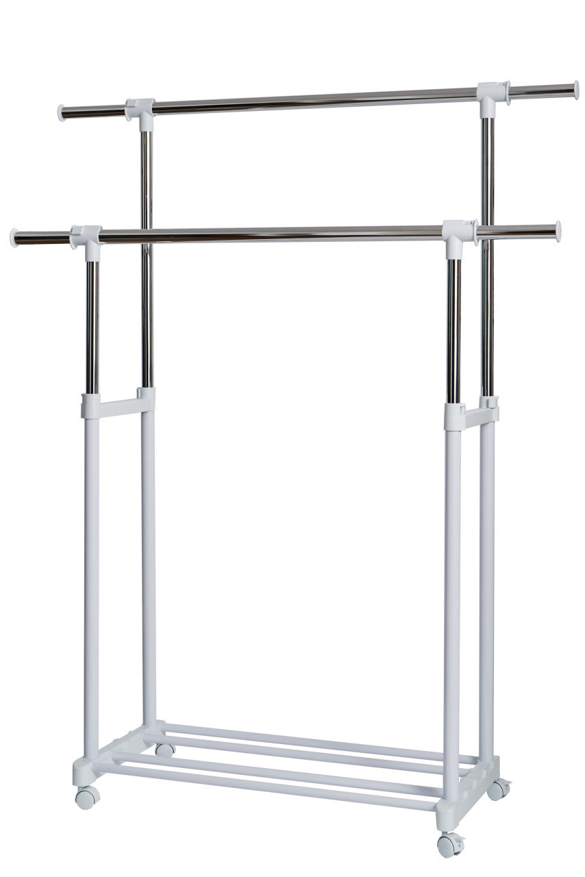 Rolling Clothes Rack on Casters- XXL