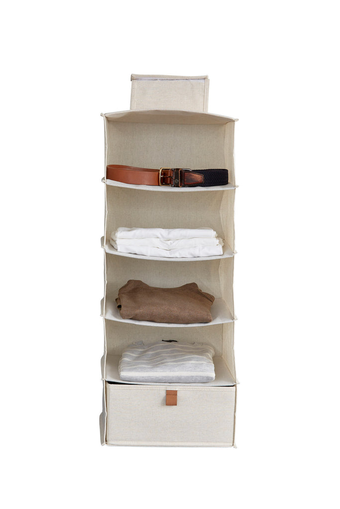 Hanging Organiser With 5 Compartments Including Drawer