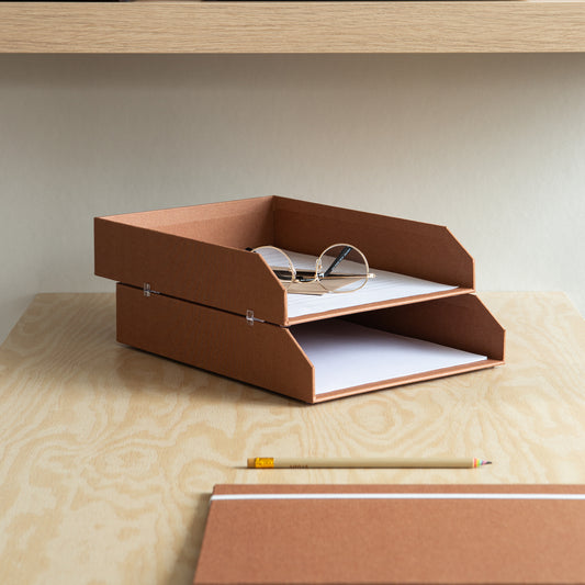 Hankan X 2- Papaer Tray- Sienna