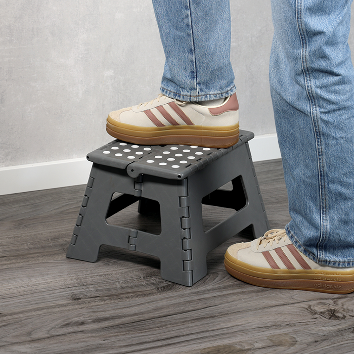 Folding Step Ladder Grey