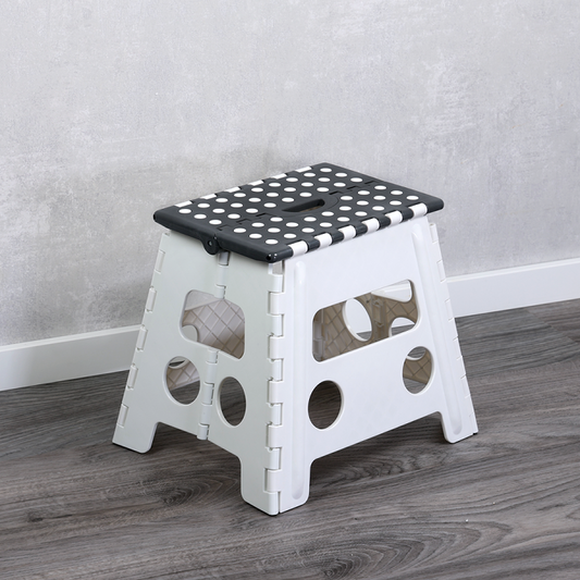 Folding Stool White And Grey