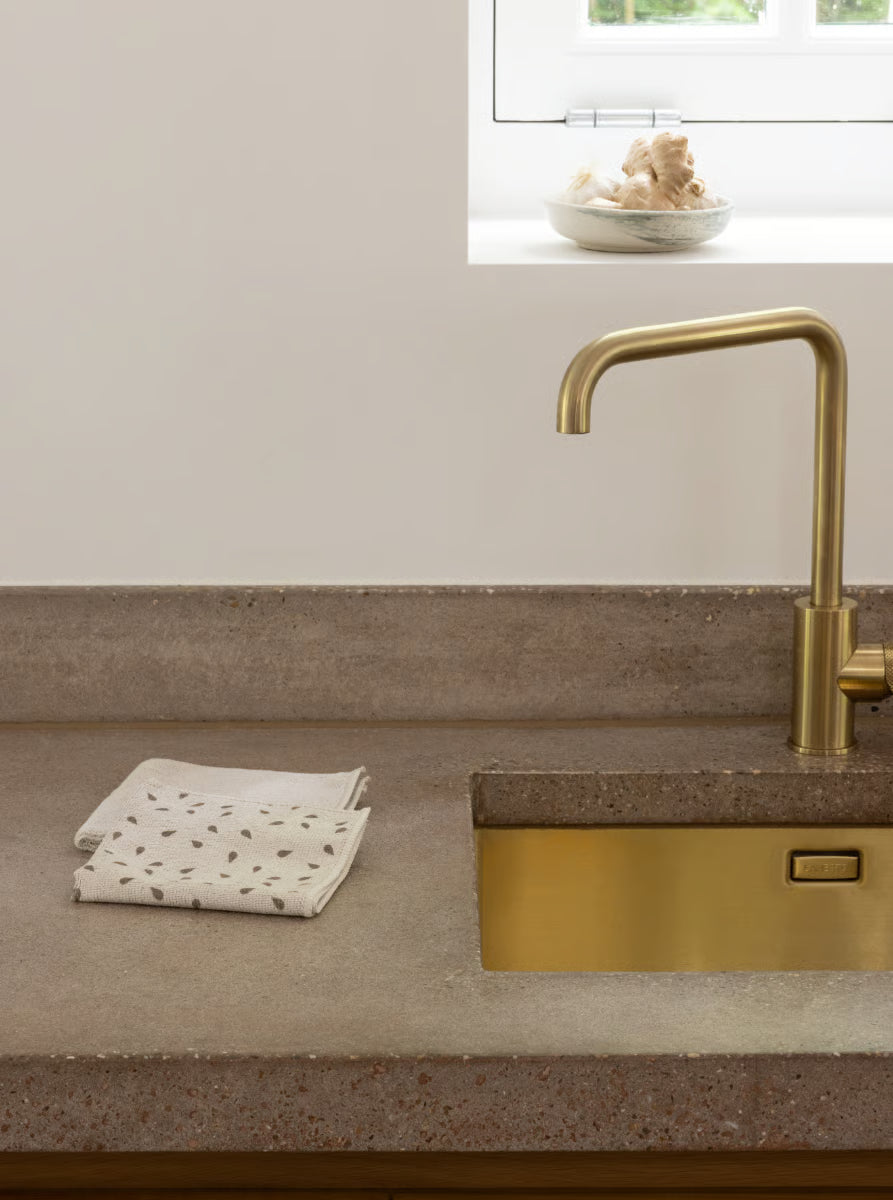 In- Sink Organiser- Sink Side -Soft Beige - The Organised Store