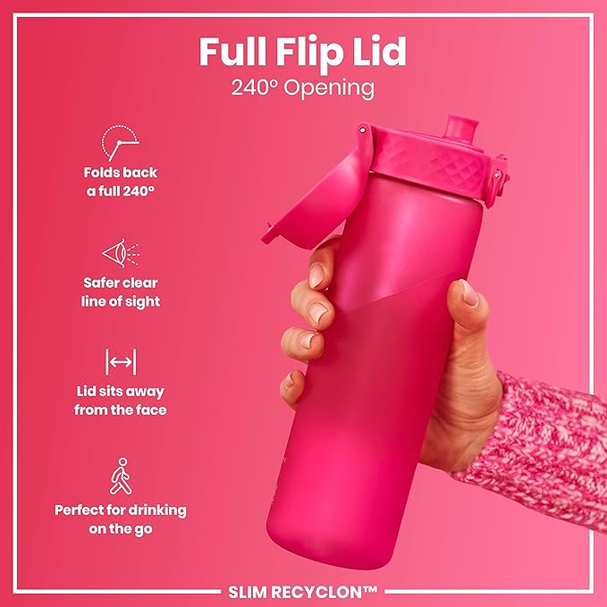 Ion Slim Bottle, 500ml, Pink