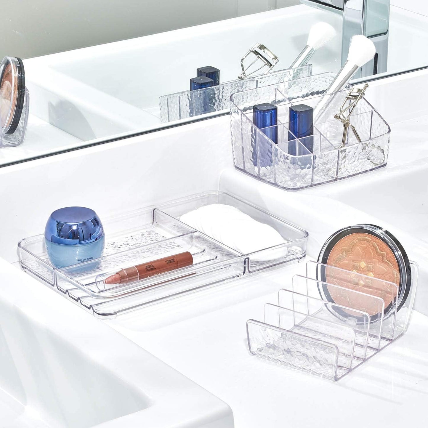 Rain Cosmetic Palette Organiser- 5 Section - Clear