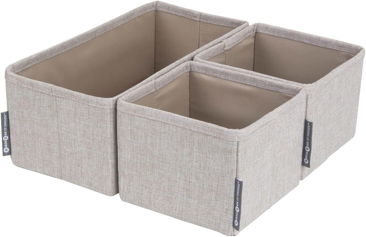Drawer Organizers- Set of 3- Grey or Beige - The Organised Store