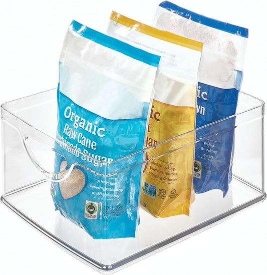 Recycled Plastic Storage Bin- Integrated Handles