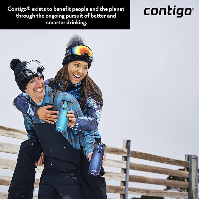 Contigo West Loop Autoseal Travel Stainless Steel Thermal Vacuum Flask, Leakproof Tumbler, Coffee Mug with BPA Free Easy-Clean Lid, 470ml