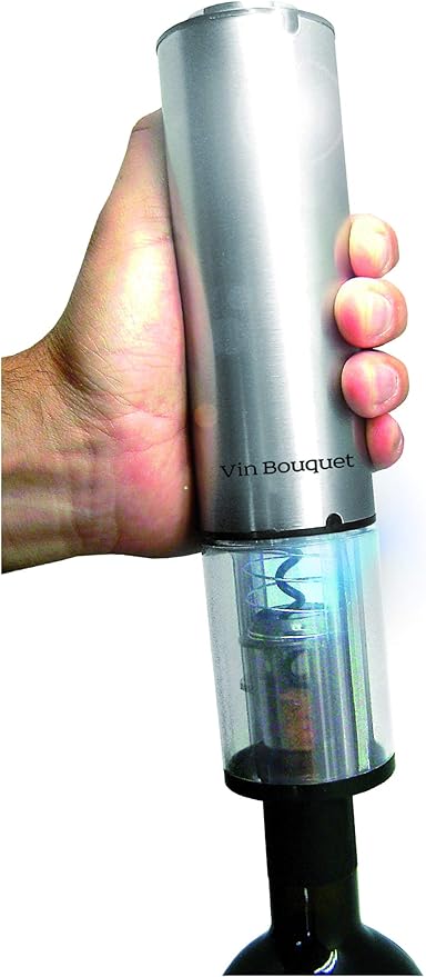Vin Bouquet Deluxe Electric Pressure Corkscrew & Vacuum Pump Preserver Set