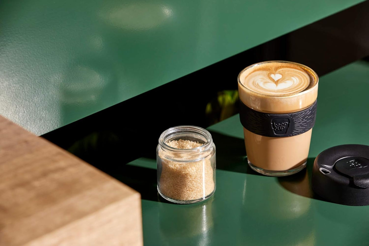 KeepCup- Brew-Glass with Silicon-Medium- 12OZ-Various - The Organised Store