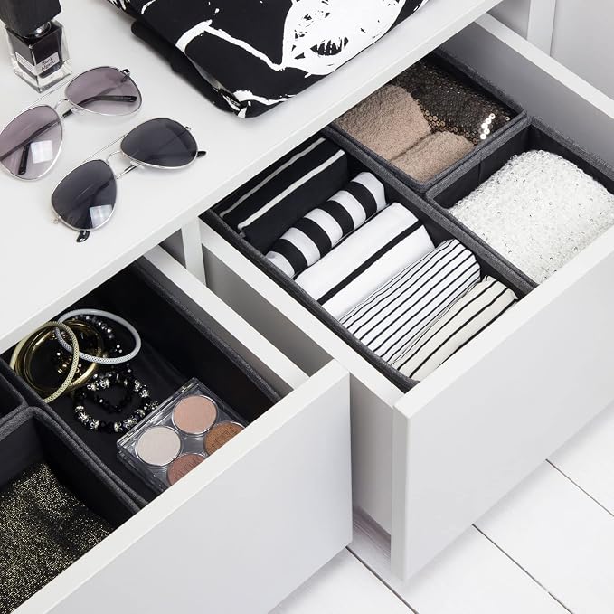 Drawer Organizers- Set of 3- Grey or Beige - The Organised Store