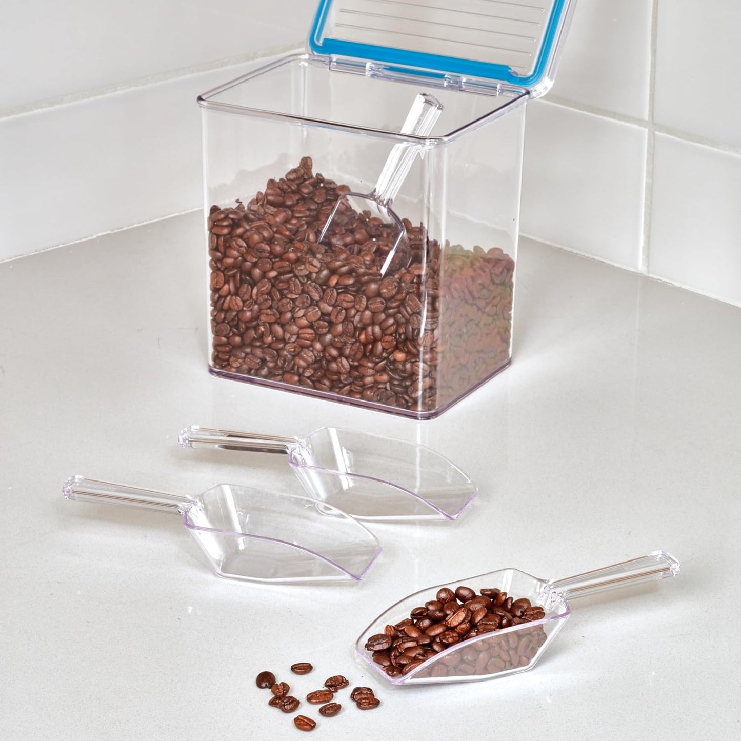 Measuring Large Clear Scoop - 1/3 Cup- 4 Pack