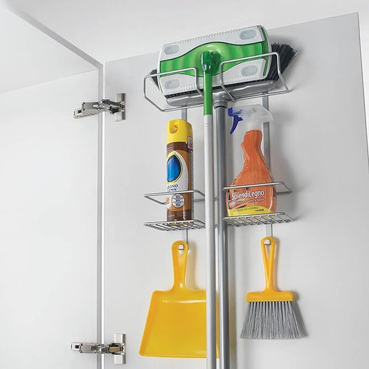 Broomy Over-the-door Cleaning Supplies Organizer