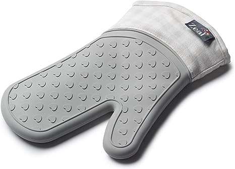 Zeal Silicone Heavy Duty Single Oven Mitt Glove Gingham